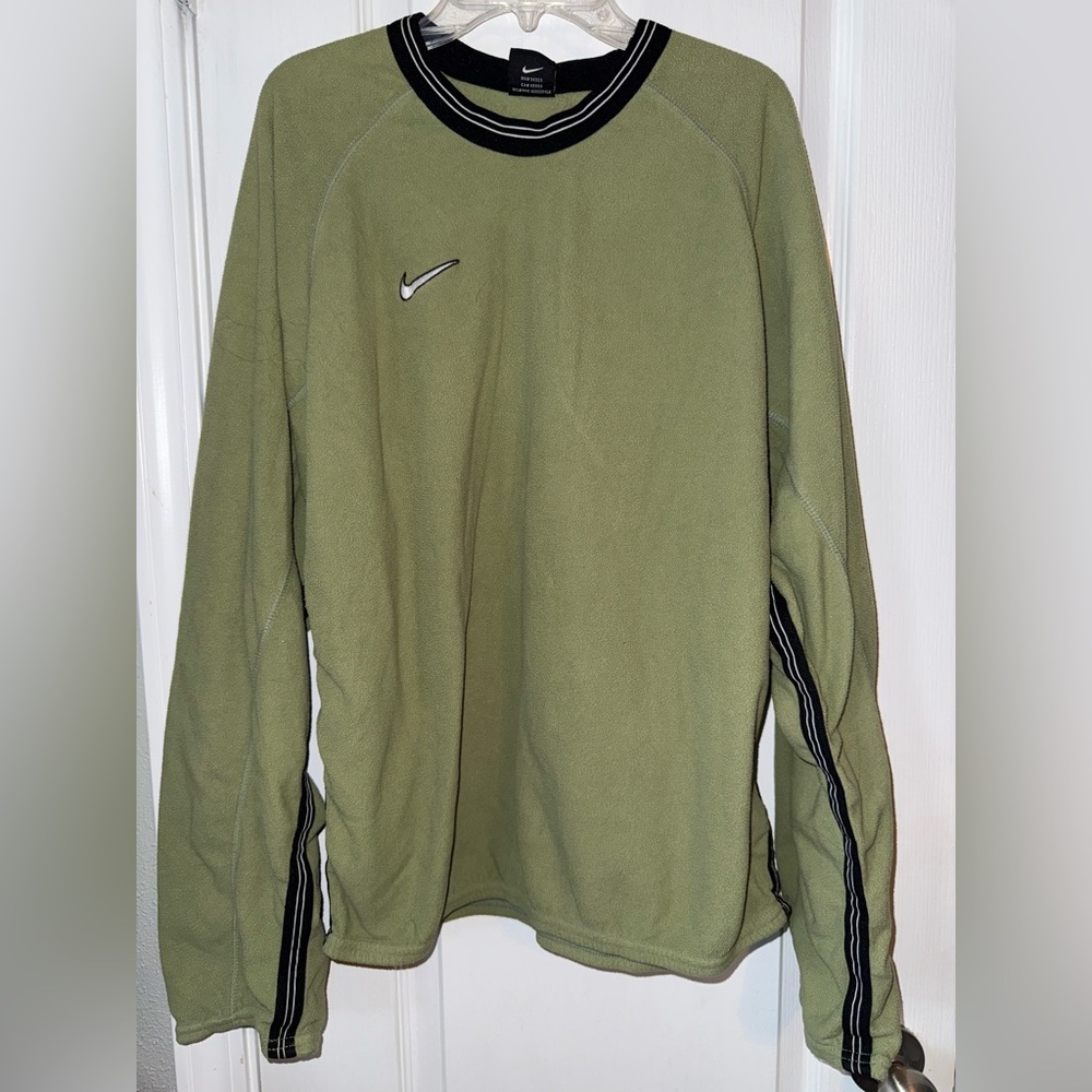 Nike Mini Swoosh Green Sweatshirt Vintage Size M